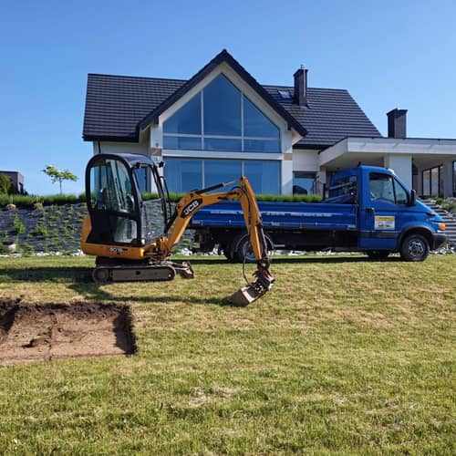 Prace ziemne minikoparka